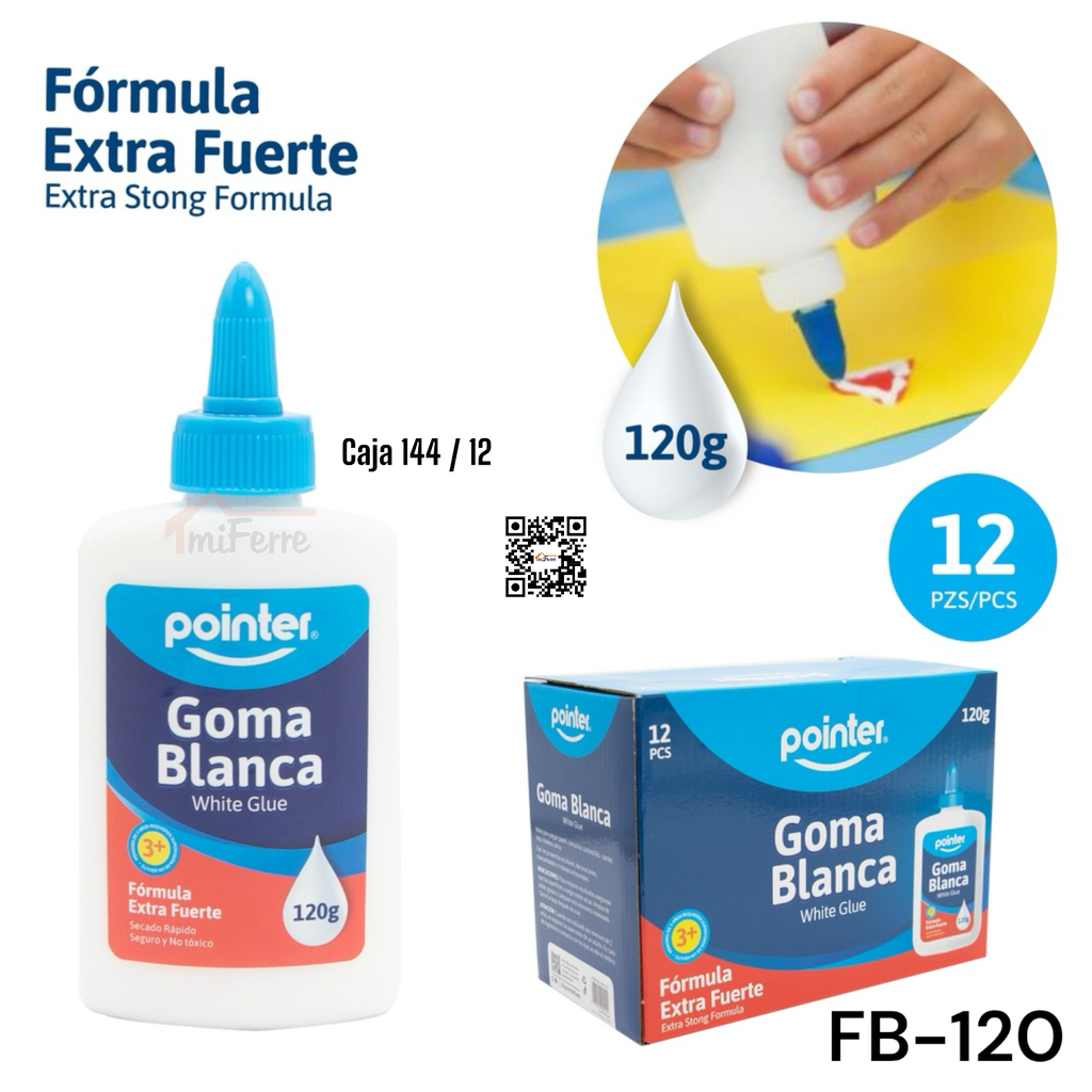 GOMA BLANCA 120G POINTER