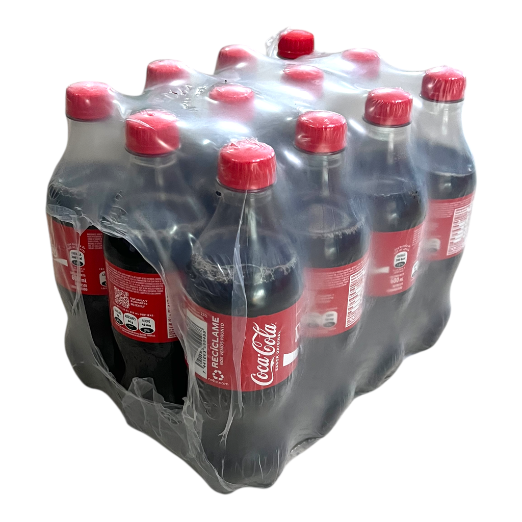 SODA COCA COLA PLASTICO 600ml/12 CAJA