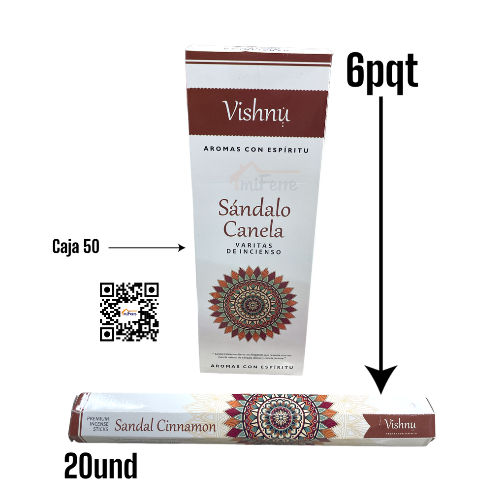 PQT INCIENSO SANDALO CANELA SAV