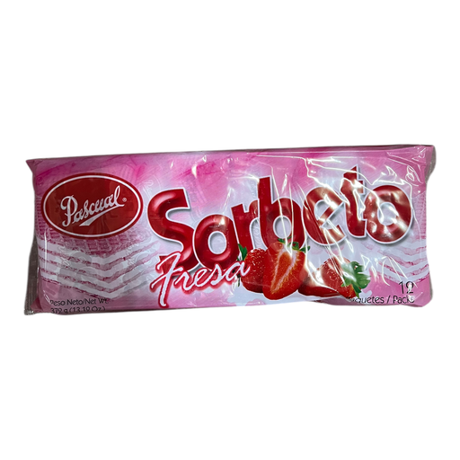 [1852] GALLETA PASCUAL SORBETO FRESA 372g/12